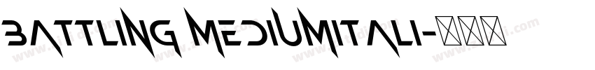 Battling MediumItali字体转换 Battling MediumItali字体转换